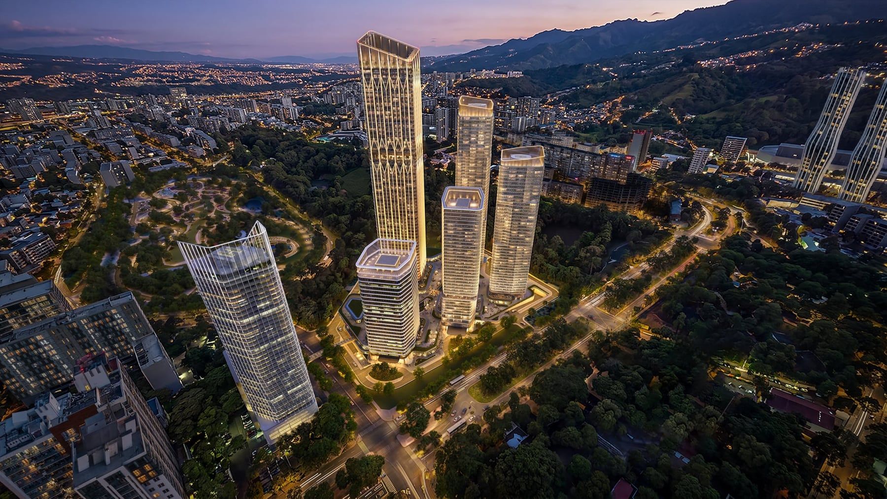 Downtown Tbilisi ليلاً